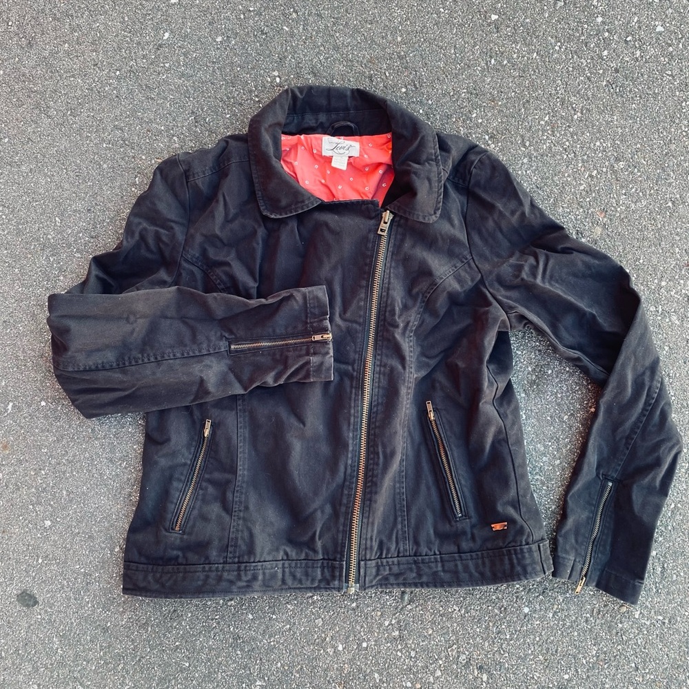 Levi’s Distressed Moto Jacket - Women’s Large - 100% Cotton